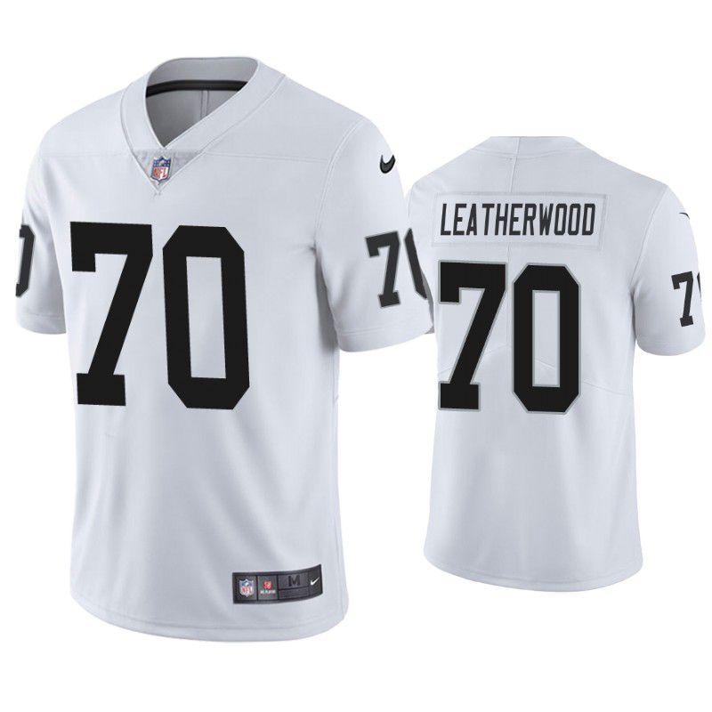 Men Oakland Raiders #70 Alex Leatherwood Nike White Limited NFL Jersey->oakland raiders->NFL Jersey
